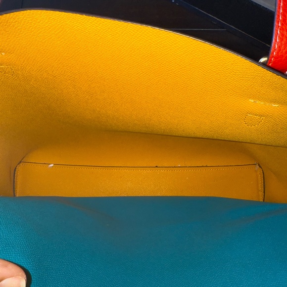 Coach Red Leather Tote Bag - Picture 6 of 12